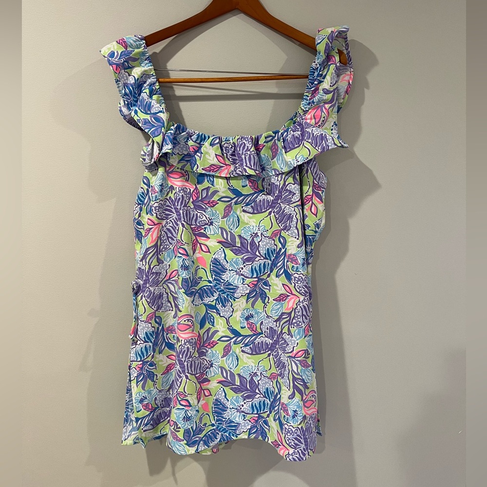 COPY - Lilly Pulitzer Zoya Romper Dew Drop Stay Fly Size 16 NWT